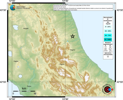 Mappa comuni con almeno 3 questionari