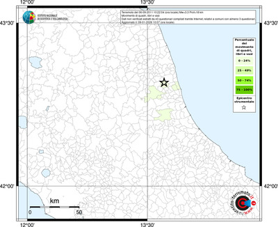Mappa territorio comunale con almeno 3 questionari