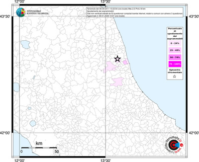 Mappa territorio comunale con almeno 3 questionari