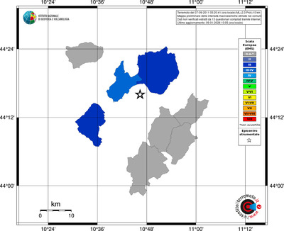 Mappa EMS - territori comuni