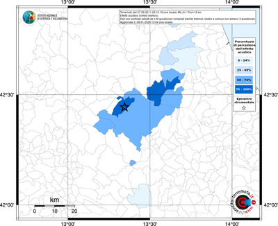 Mappa territorio comunale con almeno 3 questionari