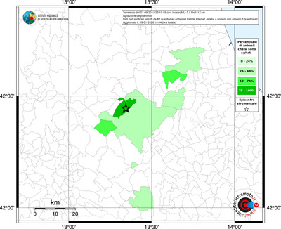 Mappa territorio comunale con almeno 3 questionari