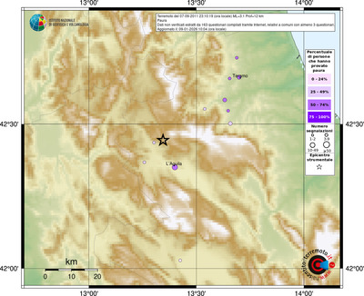 Mappa comuni con almeno 3 questionari