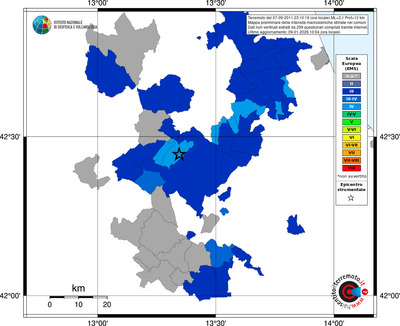 Mappa EMS - territori comuni