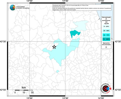 Mappa territorio comunale con almeno 3 questionari