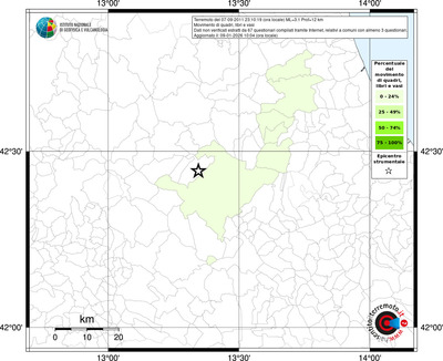 Mappa territorio comunale con almeno 3 questionari