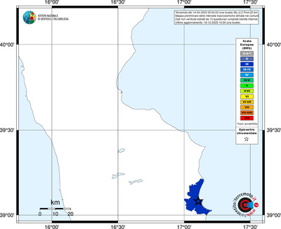 Mappa EMS - territori comuni