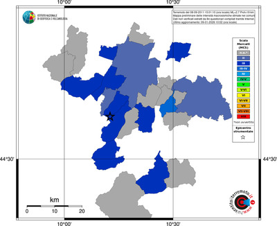Mappa MCS - territori comuni
