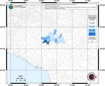 Mappa territorio comunale con almeno 3 questionari