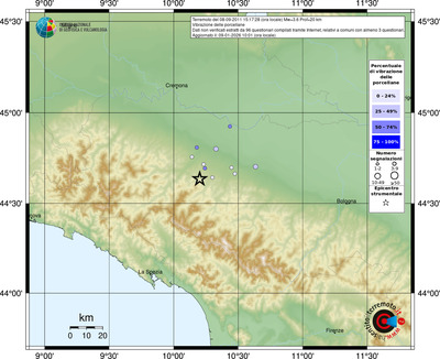 Mappa comuni con almeno 3 questionari
