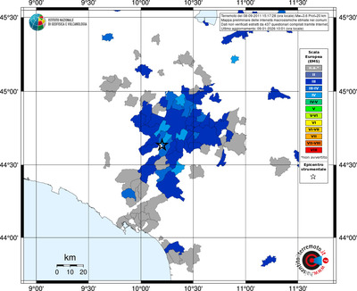 Mappa EMS - territori comuni