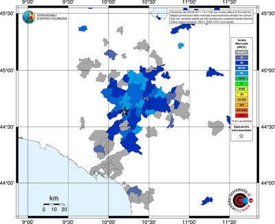Mappa MCS - territori comuni