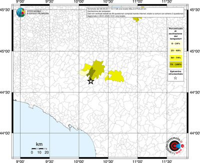 Mappa territorio comunale con almeno 3 questionari