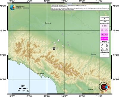 Mappa comuni con almeno 3 questionari