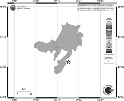 Mappa EMS - territori comuni