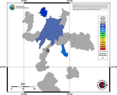 Mappa MCS - territori comuni