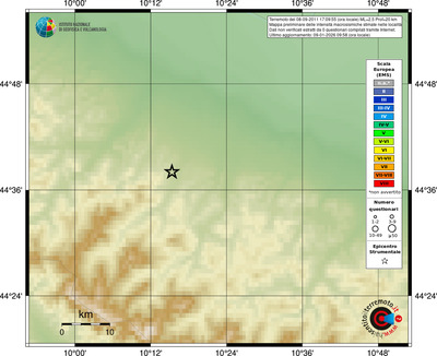 Mappa EMS - località