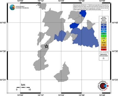 Mappa MCS - territori comuni
