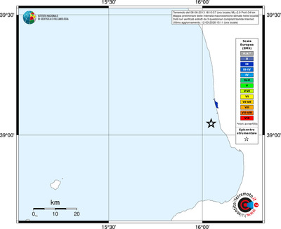 Mappa EMS - territori località