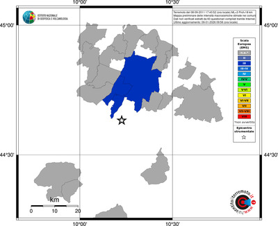 Mappa EMS - territori comuni