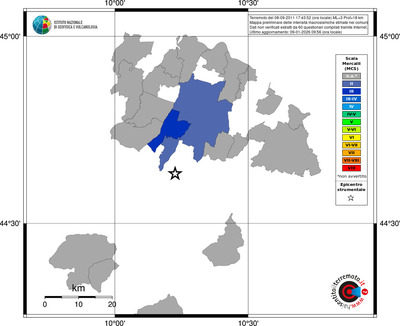 Mappa MCS - territori comuni