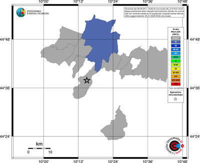 Mappa MCS - territori comuni