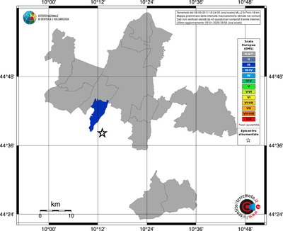 Mappa EMS - territori comuni