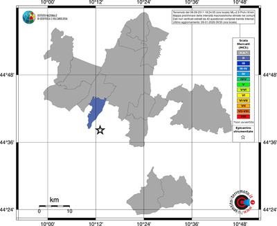Mappa MCS - territori comuni