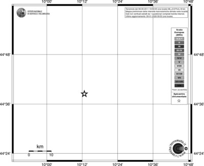 Mappa EMS - territori località