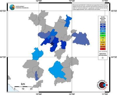 Mappa MCS - territori comuni