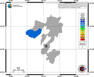 Mappa MCS - territori comuni