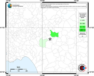 Mappa territorio comunale con almeno 3 questionari