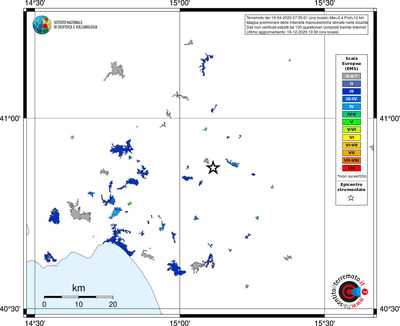 Mappa EMS - territori località