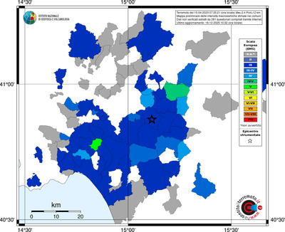 Mappa EMS - territori comuni