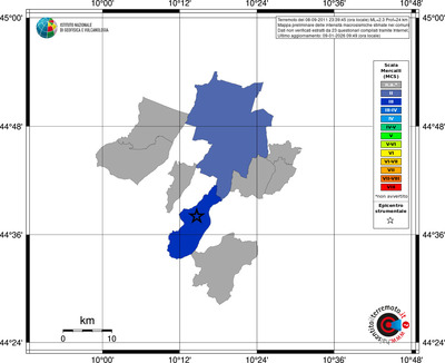 Mappa MCS - territori comuni