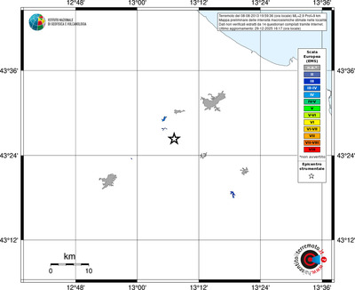 Mappa EMS - territori località