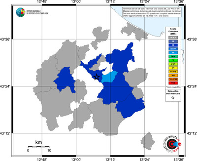 Mappa EMS - territori comuni