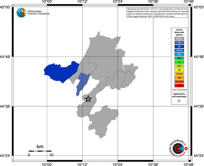 Mappa MCS - territori comuni