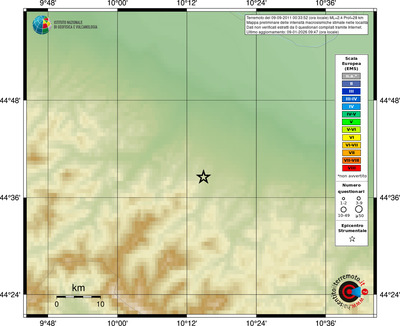 Mappa EMS - località