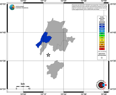 Mappa MCS - territori comuni