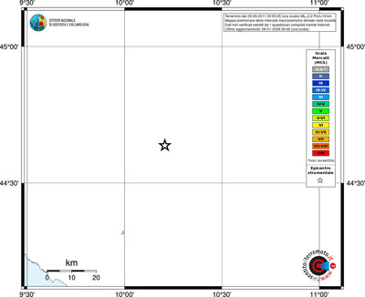 Mappa MCS - territori località