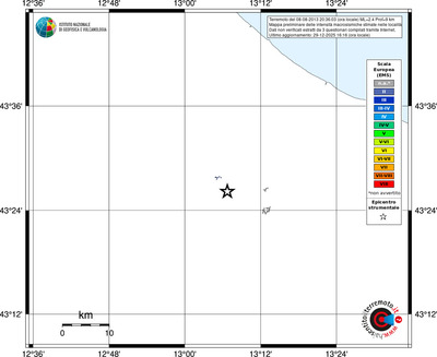 Mappa EMS - territori località