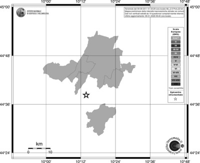 Mappa EMS - territori comuni