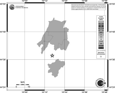 Mappa EMS - territori comuni