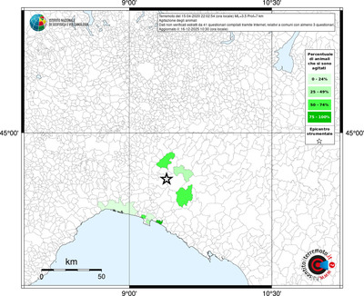 Mappa territorio comunale con almeno 3 questionari