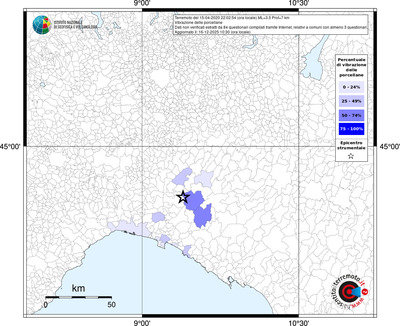 Mappa territorio comunale con almeno 3 questionari
