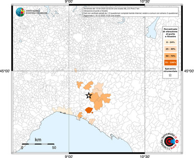 Mappa territorio comunale con almeno 3 questionari