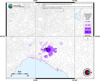 Mappa territorio comunale con almeno 3 questionari