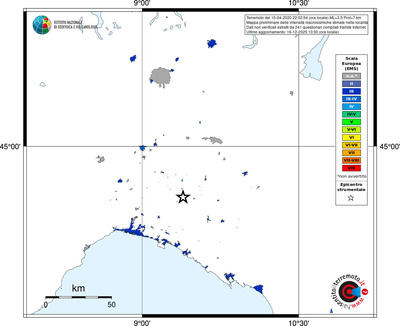 Mappa EMS - territori località