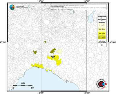 Mappa territorio comunale con almeno 3 questionari